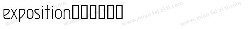 exposition字体转换