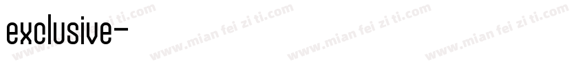 exclusive字体转换
