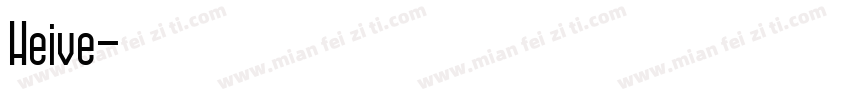 Heive字体转换