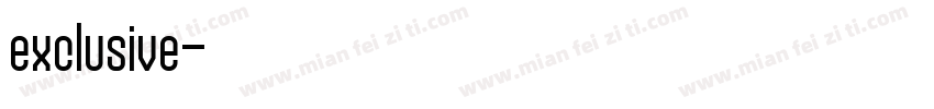 exclusive字体转换
