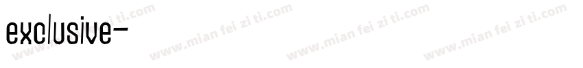 exclusive字体转换
