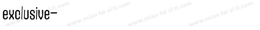 exclusive字体转换