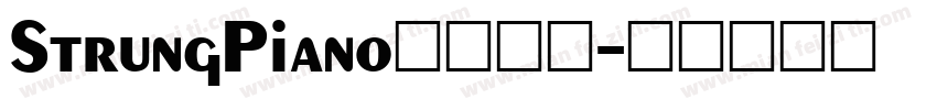 StrungPiano字体下载字体转换