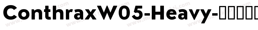 ConthraxW05-Heavy字体转换