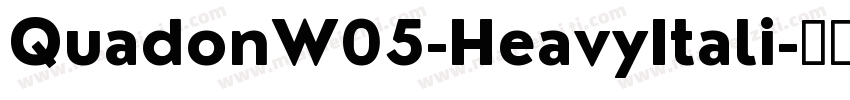 QuadonW05-HeavyItali字体转换