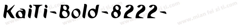 KaiTi-Bold-8222字体转换