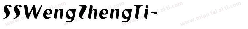 SSWengZhengTi字体转换