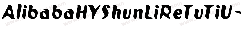 AlibabaHYShunLiReTuTiU字体转换