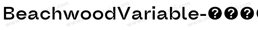 BeachwoodVariable字体转换