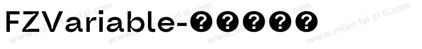 FZVariable字体转换
