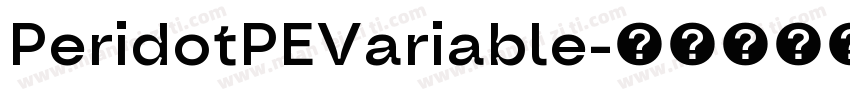 PeridotPEVariable字体转换