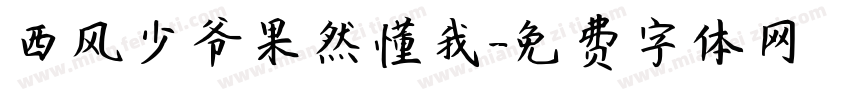 西风少爷果然懂我字体转换