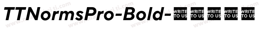 TTNormsPro-Bold字体转换