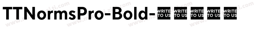 TTNormsPro-Bold字体转换