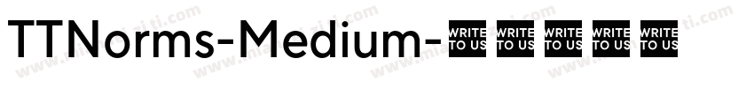 TTNorms-Medium字体转换