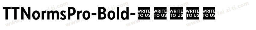 TTNormsPro-Bold字体转换