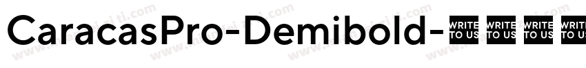CaracasPro-Demibold字体转换