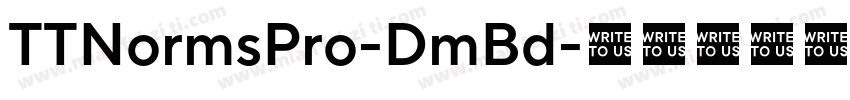 TTNormsPro-DmBd字体转换