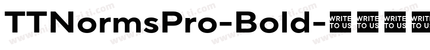 TTNormsPro-Bold字体转换