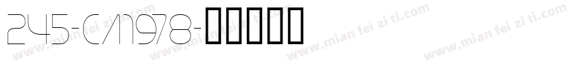 245-CA1978字体转换