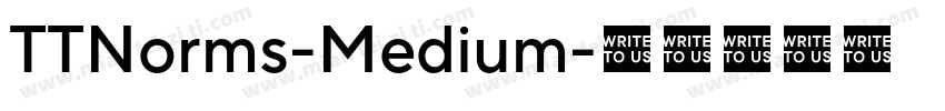 TTNorms-Medium字体转换