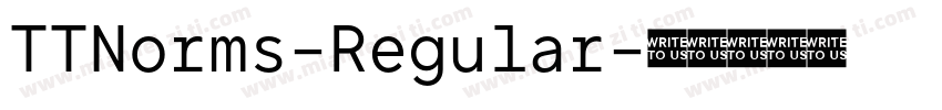 TTNorms-Regular字体转换
