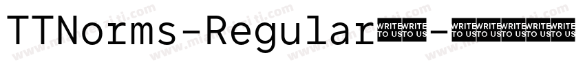 TTNorms-Regular字体字体转换