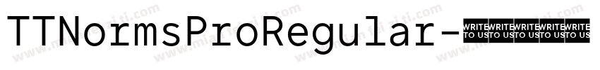 TTNormsProRegular字体转换