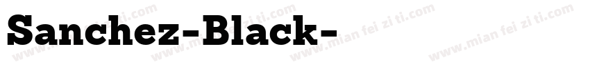 Sanchez-Black字体转换