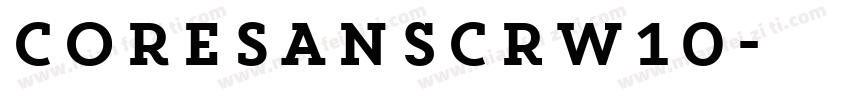 CoreSansCRW10字体转换