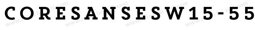 CoreSansESW15-55字体转换