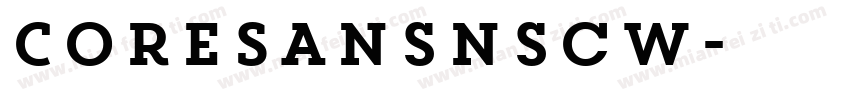 CoreSansnscw字体转换