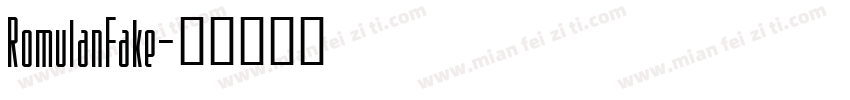 RomulanFake字体转换