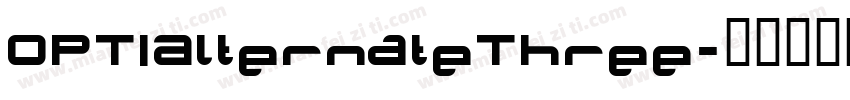 OPTIAlternateThree字体转换