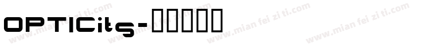 OPTICits字体转换