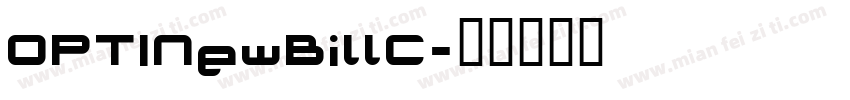 OPTINewBillC字体转换