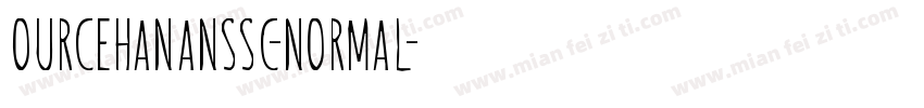 ourcehananssc-normal字体转换