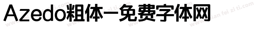 Azedo粗体字体转换