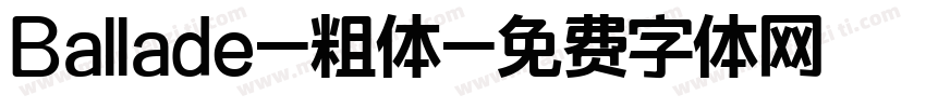 Ballade-粗体字体转换