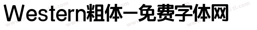 Western粗体字体转换