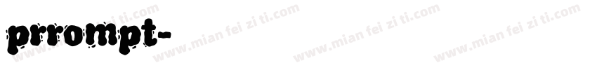 prrompt字体转换