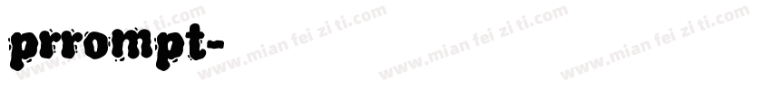 prrompt字体转换