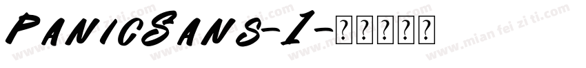 PanicSans-1字体转换