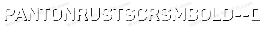 PantonRustScrSmBold-字体转换