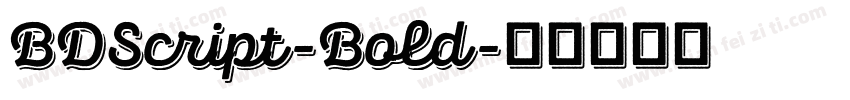 BDScript-Bold字体转换