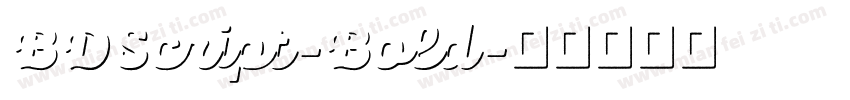 BDScript-Bold字体转换
