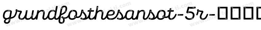 grundfosthesansot-5r字体转换