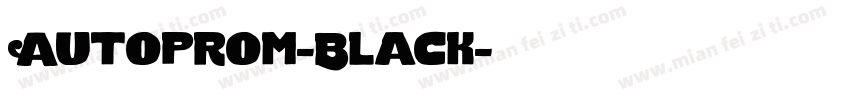 Autoprom-Black字体转换