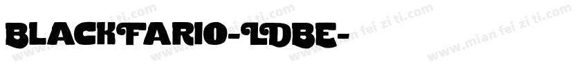 BlackFario-LDBE字体转换