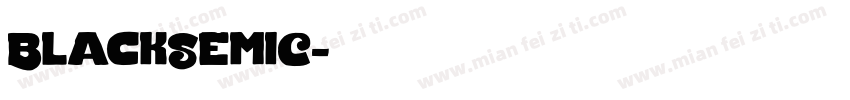 BlackSemiC字体转换